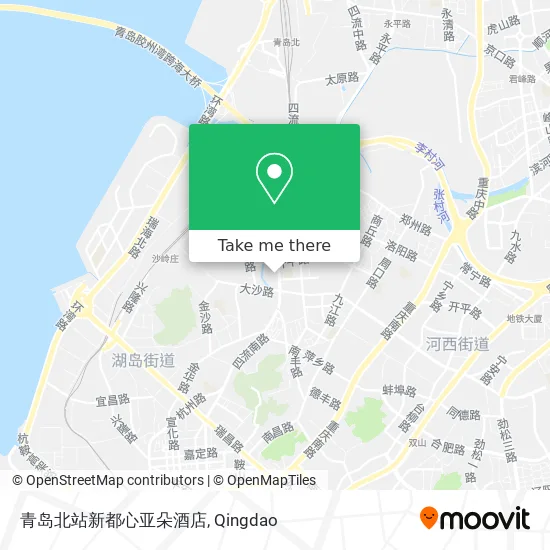 青岛北站新都心亚朵酒店 map