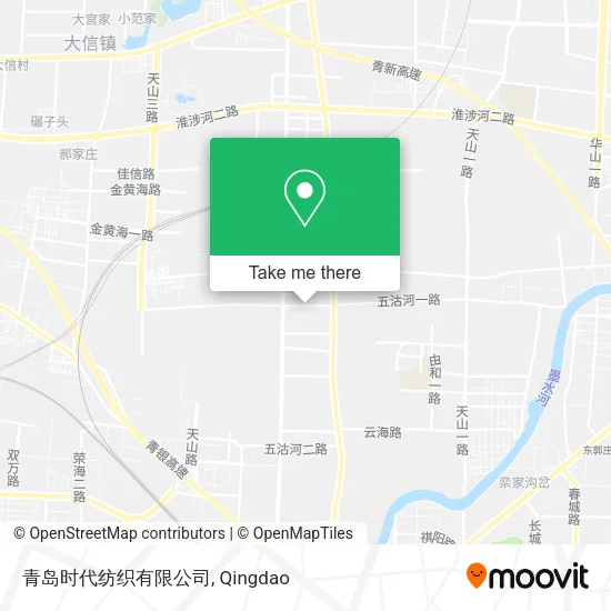 青岛时代纺织有限公司 map