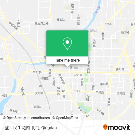 盛世民生花园-北门 map