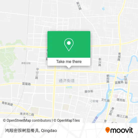 鸿顺密胺树脂餐具 map