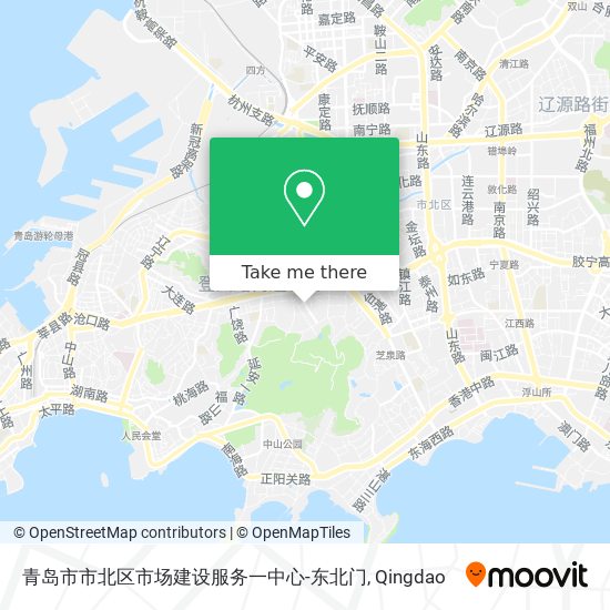 青岛市市北区市场建设服务一中心-东北门 map