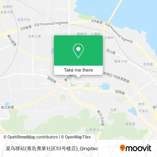 菜鸟驿站(青岛弗莱社区53号楼店) map