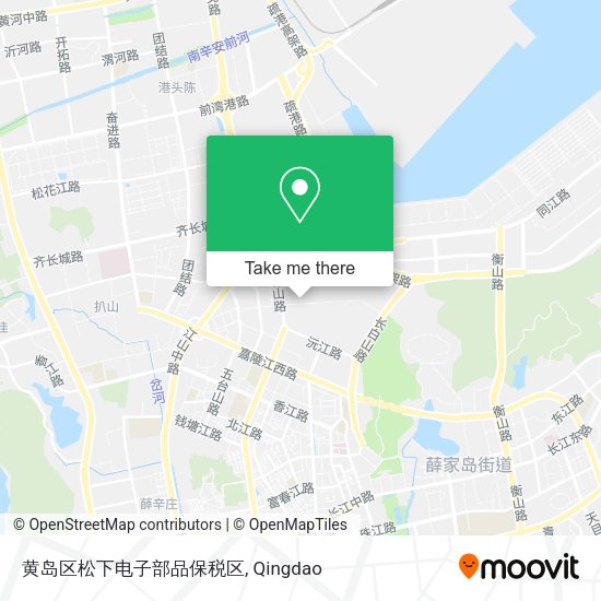 黄岛区松下电子部品保税区 map