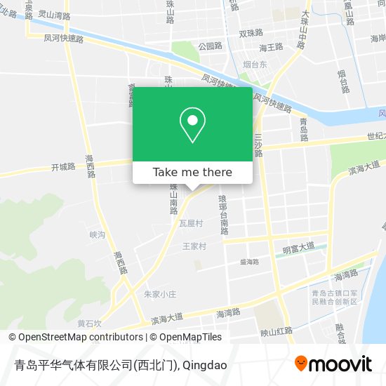 青岛平华气体有限公司(西北门) map