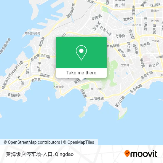 黄海饭店停车场-入口 map