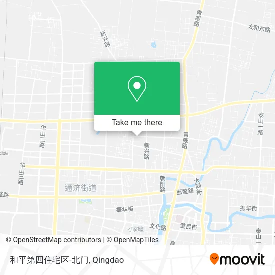和平第四住宅区-北门 map