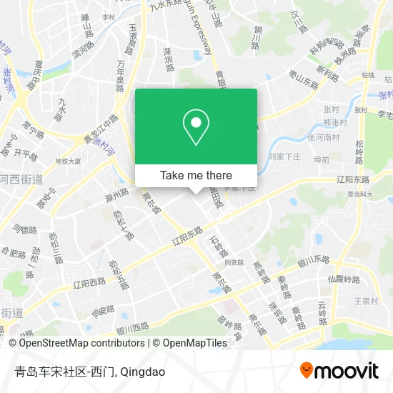 青岛车宋社区-西门 map