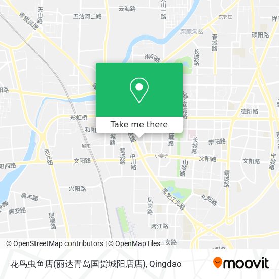 花鸟虫鱼店(丽达青岛国货城阳店店) map