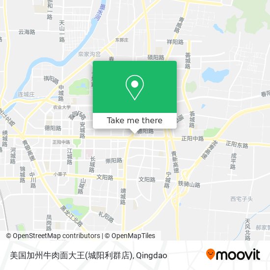 美国加州牛肉面大王(城阳利群店) map