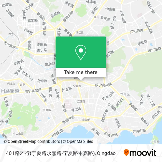 401路环行(宁夏路永嘉路-宁夏路永嘉路) map
