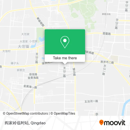 阎家岭临时站 map