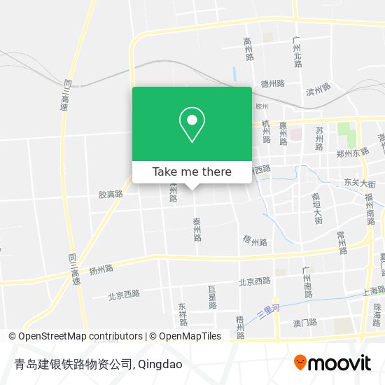 青岛建银铁路物资公司 map