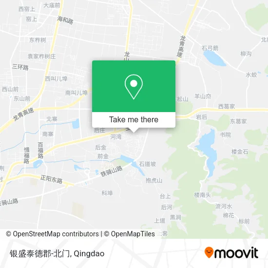 银盛泰德郡-北门 map