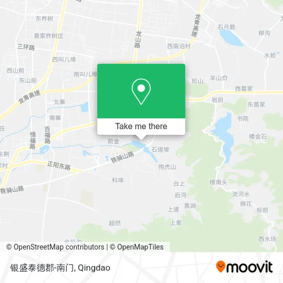 银盛泰德郡-南门 map