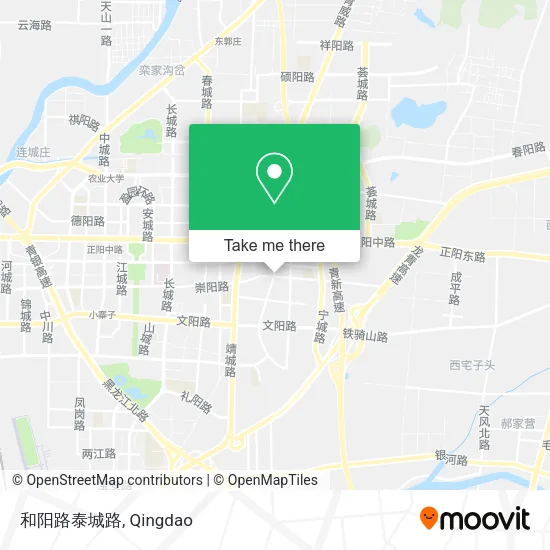 和阳路泰城路 map