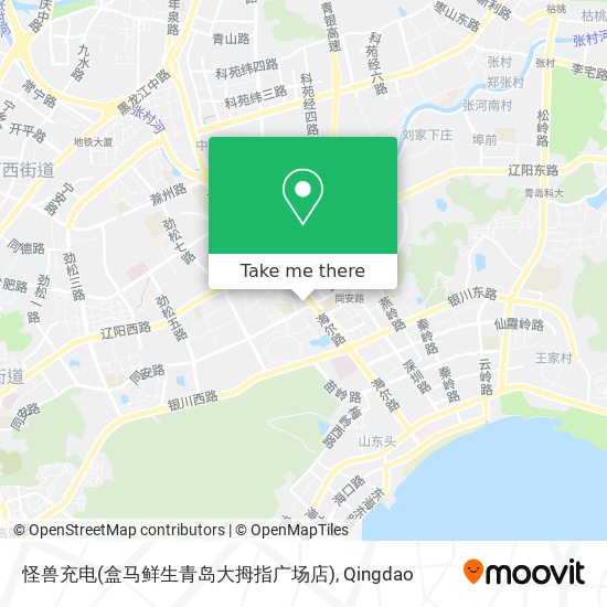 怪兽充电(盒马鲜生青岛大拇指广场店) map