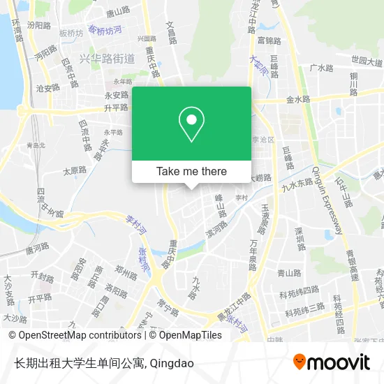 长期出租大学生单间公寓 map