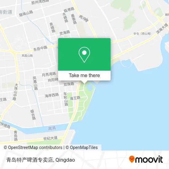 青岛特产啤酒专卖店 map