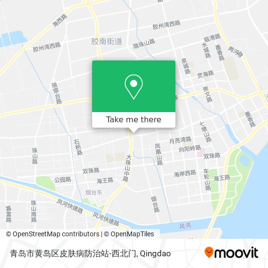 青岛市黄岛区皮肤病防治站-西北门 map