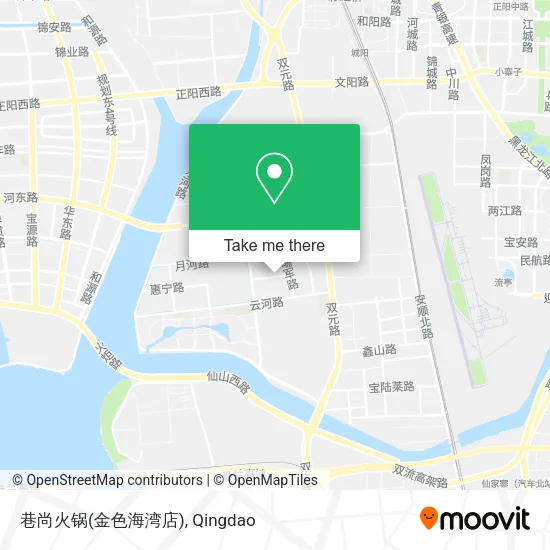 巷尚火锅(金色海湾店) map