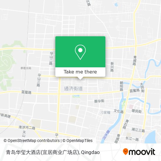 青岛华玺大酒店(宜居商业广场店) map