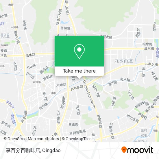 享百分百咖啡店 map
