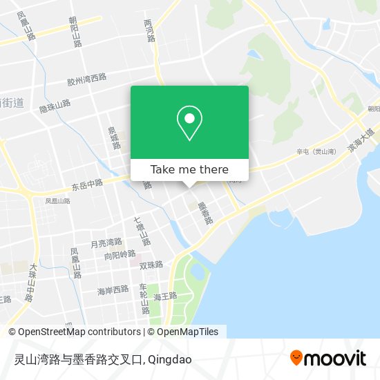 灵山湾路与墨香路交叉口 map
