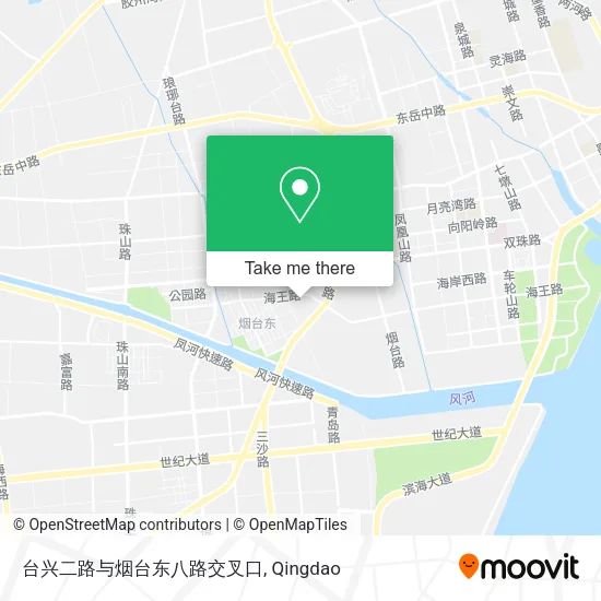 台兴二路与烟台东八路交叉口 map