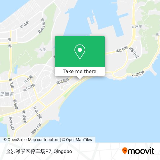 金沙滩景区停车场P7 map
