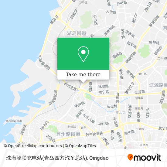 珠海驿联充电站(青岛四方汽车总站) map