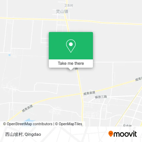 西山坡村 map