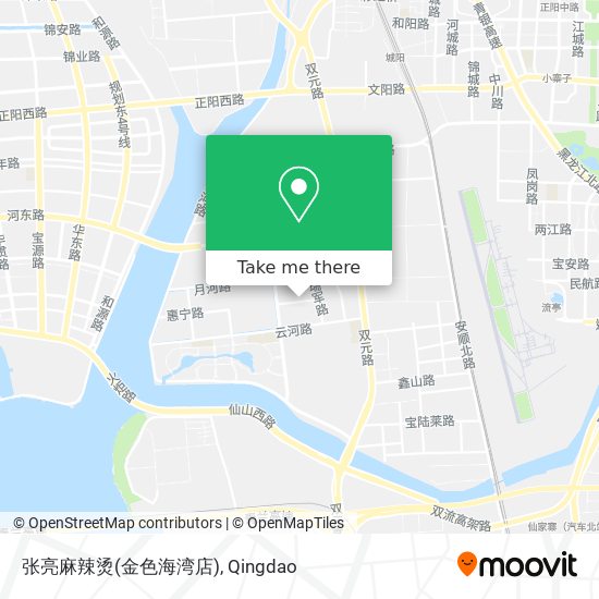 张亮麻辣烫(金色海湾店) map