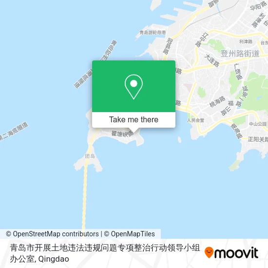 青岛市开展土地违法违规问题专项整治行动领导小组办公室 map