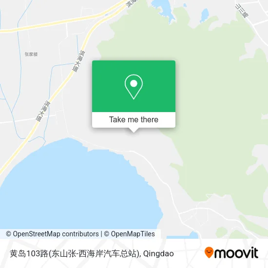 黄岛103路(东山张-西海岸汽车总站) map