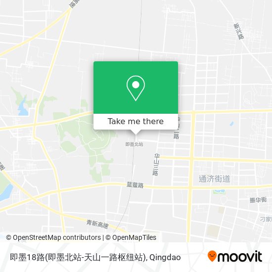 即墨18路(即墨北站-天山一路枢纽站) map
