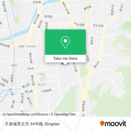天泰城美立方-34号楼 map