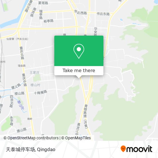 天泰城停车场 map