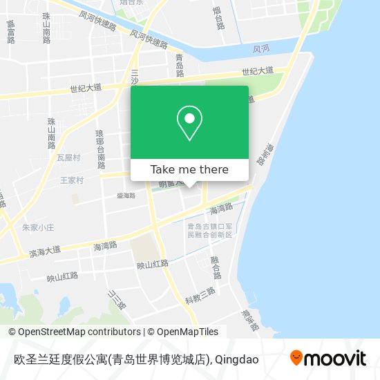 欧圣兰廷度假公寓(青岛世界博览城店) map
