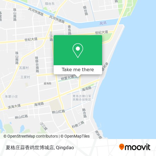 夏格庄蒜香鸡世博城店 map