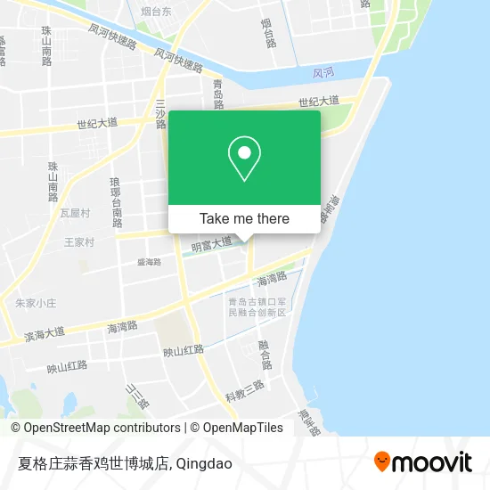 夏格庄蒜香鸡世博城店 map