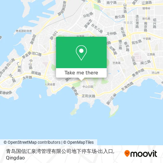 青岛国信汇泉湾管理有限公司地下停车场-出入口 map
