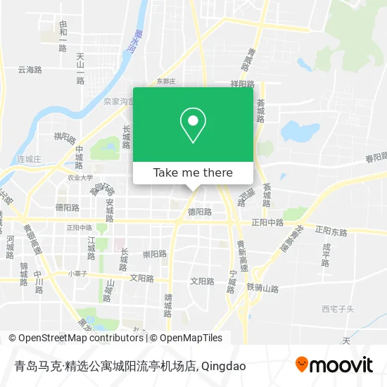 青岛马克·精选公寓城阳流亭机场店 map