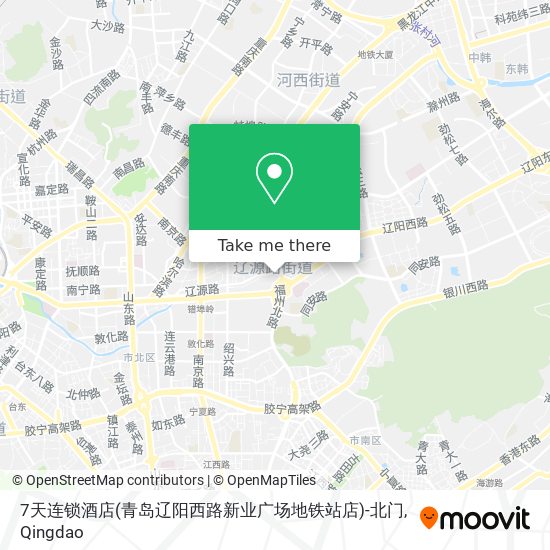 7天连锁酒店(青岛辽阳西路新业广场地铁站店)-北门 map