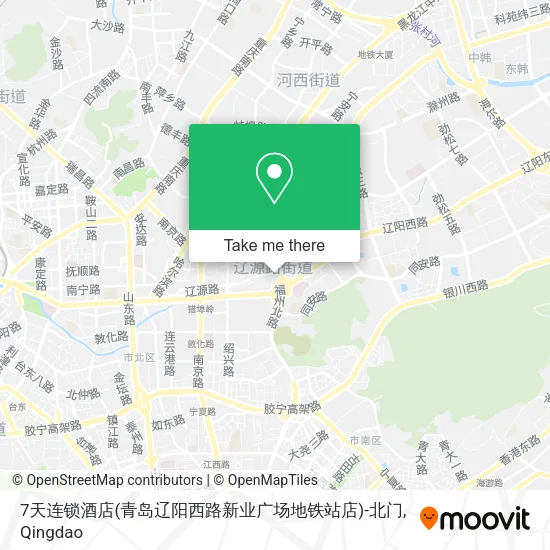 7天连锁酒店(青岛辽阳西路新业广场地铁站店)-北门 map