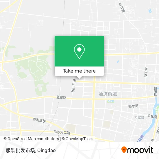 服装批发市场 map