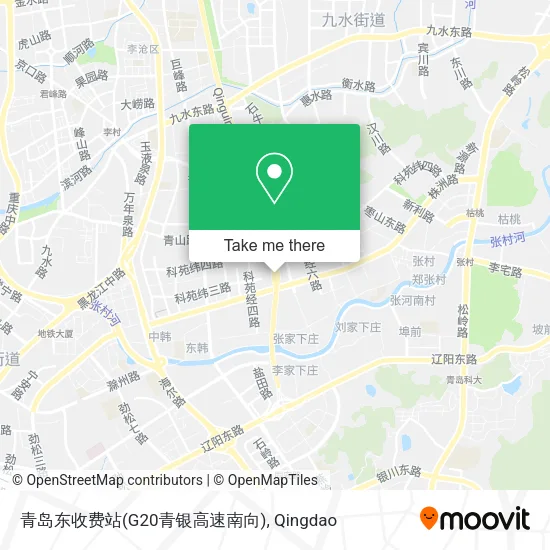 青岛东收费站(G20青银高速南向) map