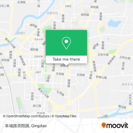 阜城路崇阳路 map