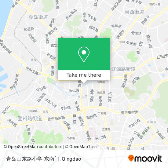 青岛山东路小学-东南门 map