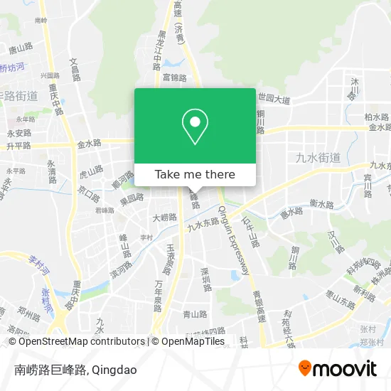 南崂路巨峰路 map