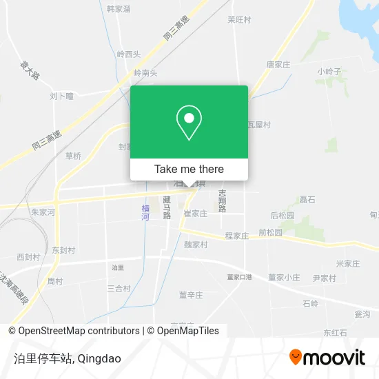 泊里停车站 map